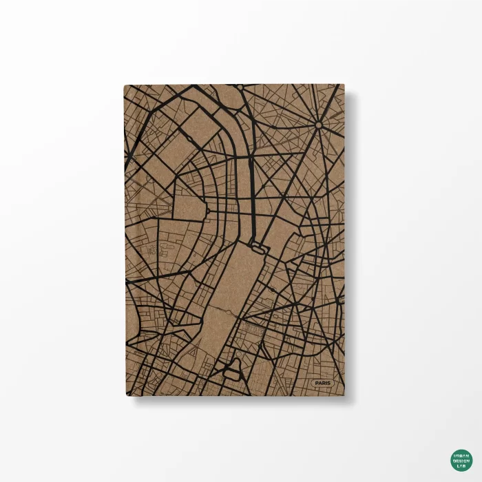 A5 Diary Hardcover - Paris Map
